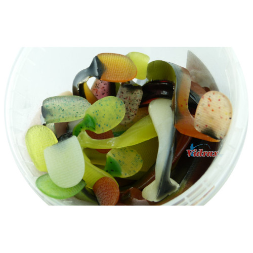 Кутия със силиконови рибки Смес Видракс 20 броя VIDRAX Силикони