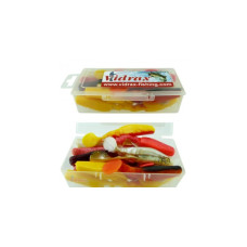 Кутия със силиконови рибки Mann`s 20 броя смес - Vidrax