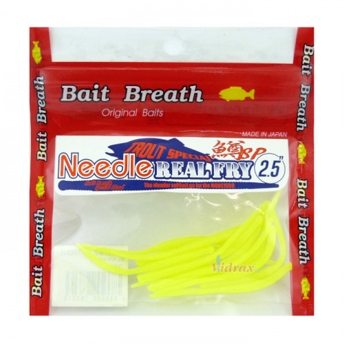 Силиконова примамка Needle Trout Real Fry 2.5 63 мм Цвят Lemon - Bait Breath_Bait Breath