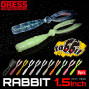 Силиконова примамка Rabbit 1.5 38 мм Цвят HALF MATT LGR GLOW - DRESS_DRESS