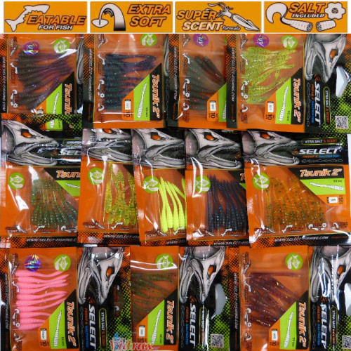 Изкуствени рибки Tsunik 2.0 50 мм Цвят 888 UV Glove - Select_SELECT