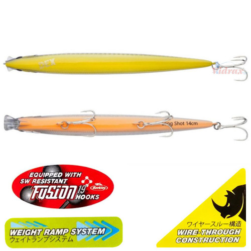 Воблер DEX Long Shot 18 см 28.7 гр Sinking Цвят White Chart 1550594 - Berkley-Berkley-vi-21864