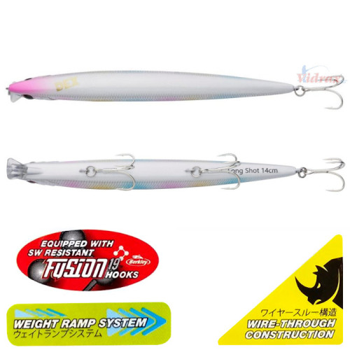 Воблер DEX Long Shot 18 см 28.7 гр Sinking Цвят Cotton Candy 1550595 - Berkley-Berkley-vi-21865