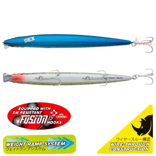 Воблер DEX Long Shot 18 см 28.7 гр Sinking Цвят Mahi Mahi 1550597 - Berkley-Berkley-vi-21867
