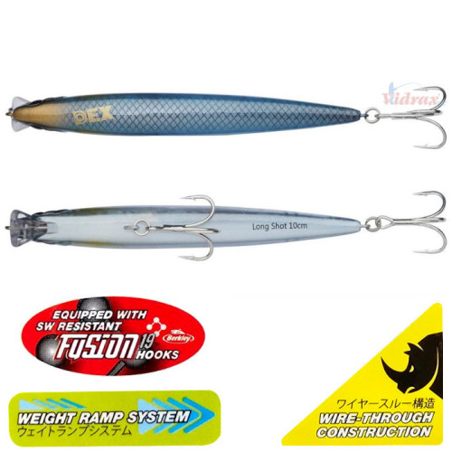 Воблер DEX Long Shot 18 см 28.7 гр Sinking Цвят Sardine 1572706 - Berkley-Berkley-vi-21870