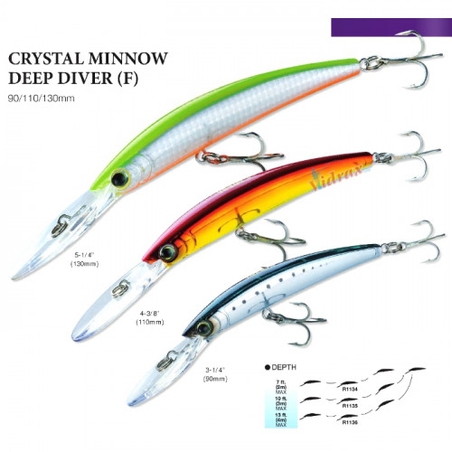 Воблер Crystal Minnow Deep Diver 11 см R1135 - Yo-Zuri_YO-ZURI