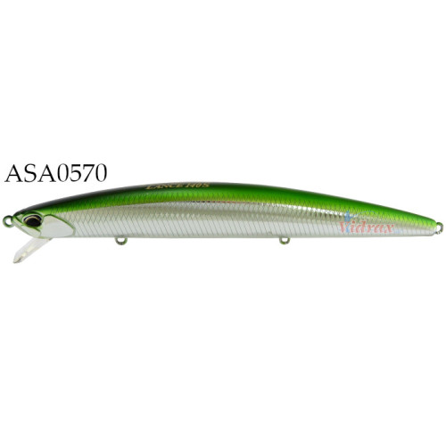 Воблер Tide Minnow Lance 140S Цвят ASA0570 Green Back Silver - Duo Duo Воблери за риболов