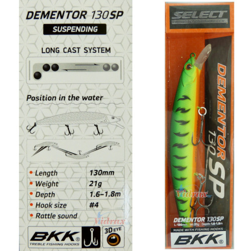 Воблер Dementor 130SP 21 гр Цвят #02 18706860 - Select-SELECT-vi-20910