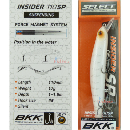 Воблер Insider 110SP 17 гр 187068 - Select-SELECT-vi-23060