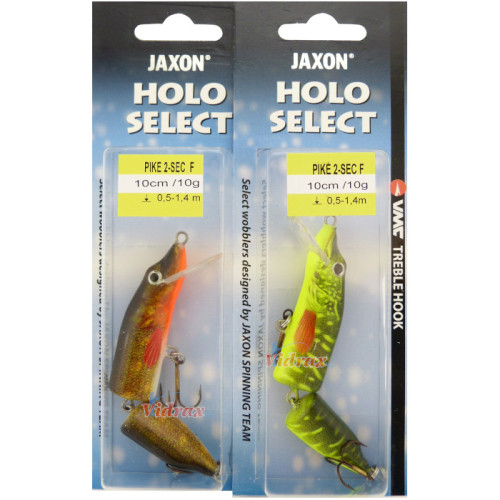 Воблер Holo Select Pike 2 Sec Плаващ 10 см VJ-PJ10FPF - Jaxon-JAXON-vi-21008