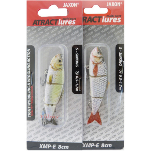 Воблер Atract Multi-Parts XMP-E Бавно Потъващ 8 см VR-MSE080C - Jaxon-JAXON-vi-21011