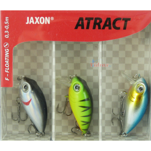 Воблер Atract Mini Set 3 Pcs Mix 3.5 см VR-XHG035MIX - Jaxon JAXON Воблери