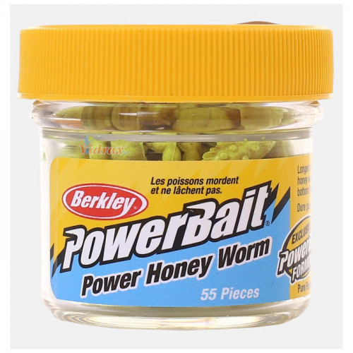 Изкуствени червеи Powerbait Honey Worm 25 мм Yellow Garlic 1345790 - Berkley_Berkley