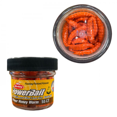 Изкуствени червеи Powerbait Honey Worm 25 мм Orange Garlic 1345791 - Berkley_Berkley