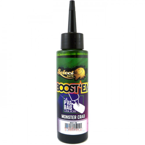 Течна добавка PVA Boost`em Liquid 115 мл Monster Crab (чудовищен рак) Green SL2112 - Senzor Planet_Senzor Planet