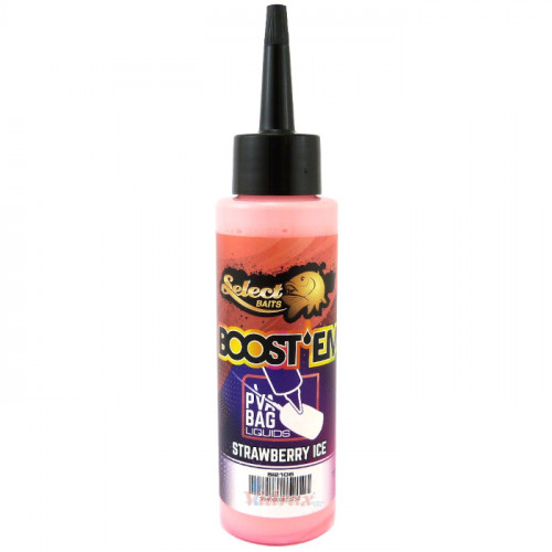 Течна добавка PVA Boost`em Liquid 115 мл Strawberry Ice (ледена ягода) Pink SL2106 - Senzor Planet_Senzor Planet