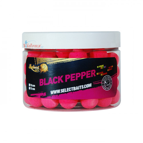 Tопчета Pop-Up Fluoro Pink Black Pepper 12 мм - Select Baits_Select Baits