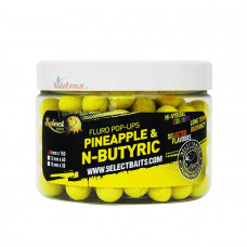 Tопчета Pop-Up Fluoro Yellow Pineapple & N-butyric 12 мм - Select Baits