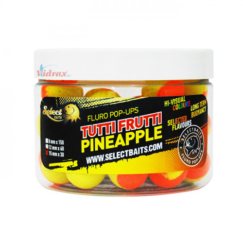 Tопчета Pop-Up Two Tone Tutti Frutti Pineapple 12 мм - Select Baits_Select Baits