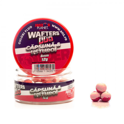 Tопчета Pop-Up WAFTERS DUO Capsuna & Usturoi (ягода и чесън) 8 мм 15 г - Senzor Planet_Senzor Planet
