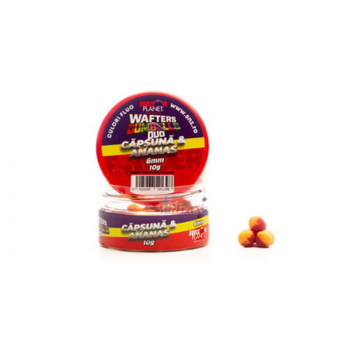 Tопчета WAFTERS Dumbells Duo Capsuna & Ananas (ягода и ананас) 6 мм 10 г - Senzor Planet_Senzor Planet