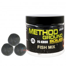 Топчета за куки Method Ground Hook Boilies 16 мм Fish Mix (Риба Микс) FG-KH08 - Jaxon