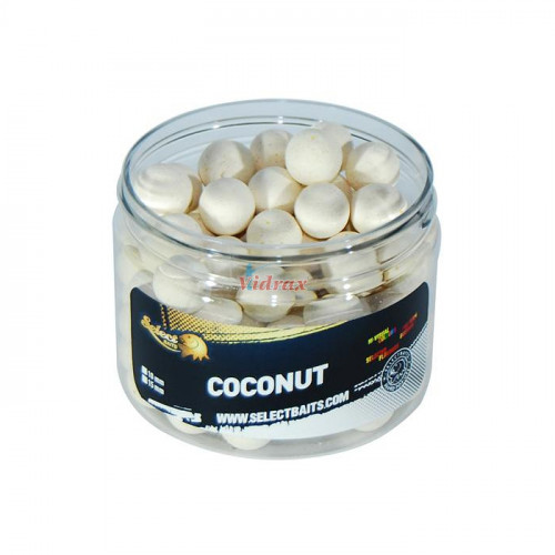 Tопчета Pop-Up Fluoro White Coconut 12 мм - Select Baits_Select Baits