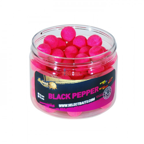 Tопчета Pop-Up Fluoro Pink Black Pepper 12 мм - Select Baits_Select Baits