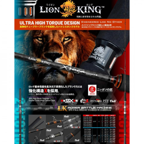 Прът Lion King LION-KS 6046 1.80 м PE4-6 Jig Max. 500 гр - XZOGA_XZOGA