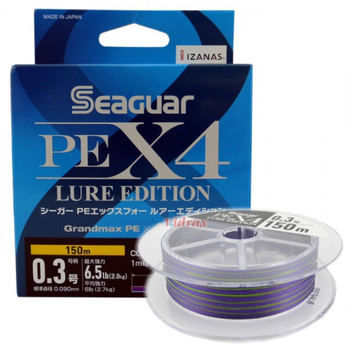 4 Нишково влакно PE x4 Lure Edition 150 м #0.3 - 0.09 мм - Seaguar_SEAGUAR