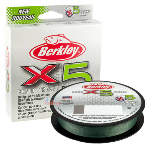 Влакно X5 Braid 300 м 0.17 мм Green X5B33020-CY 1486726 - Berkley_Berkley