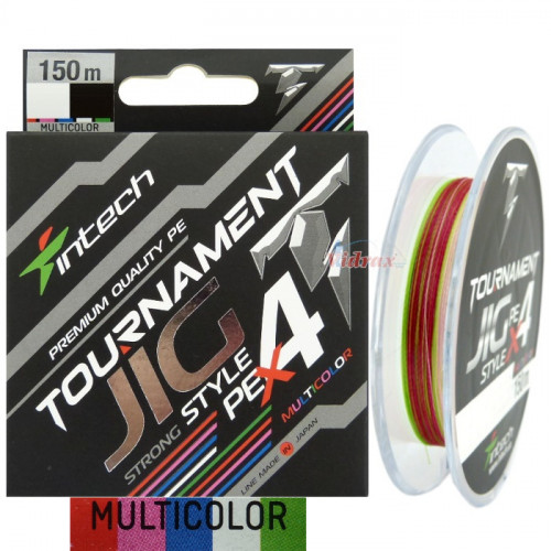 4 Нишково влакно Tournament Jig Style PE X4 150 м #1.5 0.209 мм Multicolor - Intech_Intech