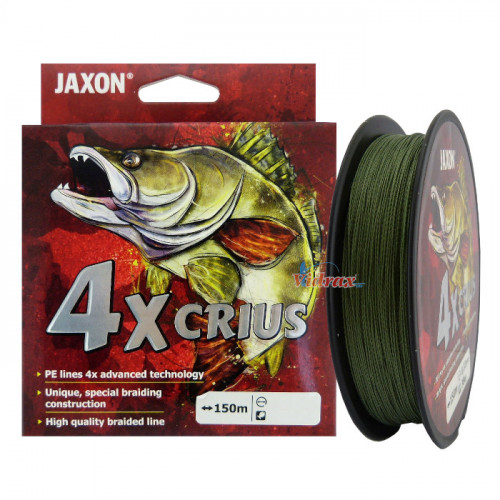 4 Нишково влакно Crius 4x Dark Green 150 м 0.10 мм ZJ-CXA010A - Jaxon_JAXON