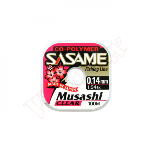 Влакно Musashi Clear 100m - Sasame_SASAME